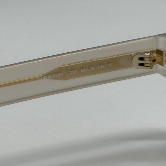 NEW LW40020F 21E LOEWE SUNGLASSES WHITE BROWN ROUND EYEWEAR LOEWE main image 7